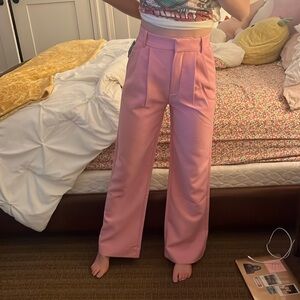 Pink Abercrombie work pants